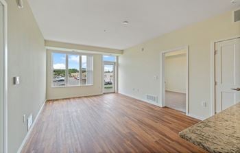 Vinyl plank flooring plus plush carpeting in bedrooms